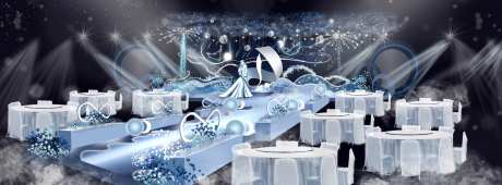 蓝色星空婚礼-采灵感-https://www.cailinggan.com/