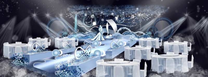 蓝色星空婚礼-采灵感-cailinggan.com