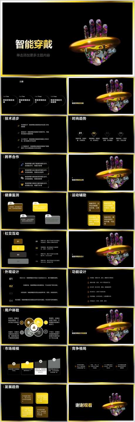 智能时尚穿戴PPT-采灵感-https://www.cailinggan.com/