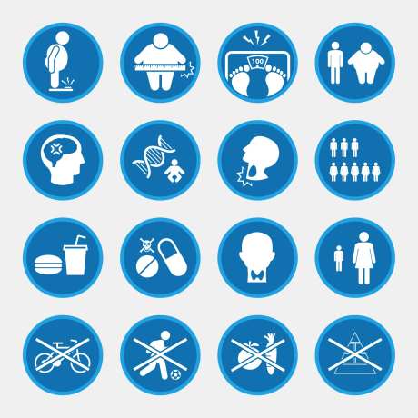 肥胖新陈代谢icon图标设计-采灵感-https://www.cailinggan.com/