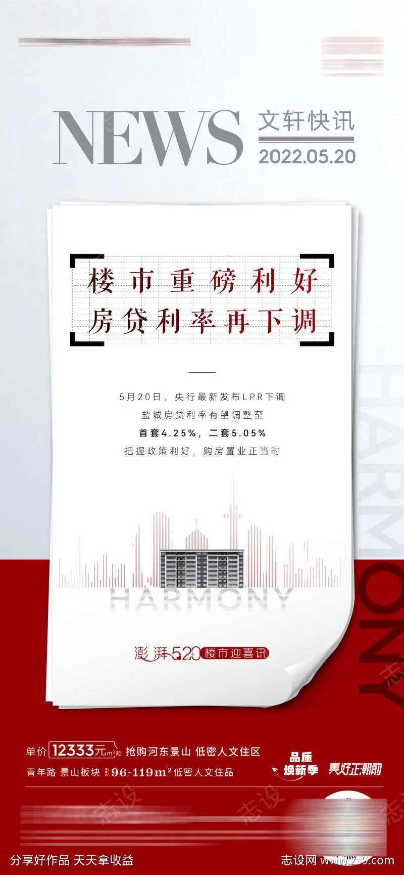 高端地产政策海报-采灵感-cailinggan.com