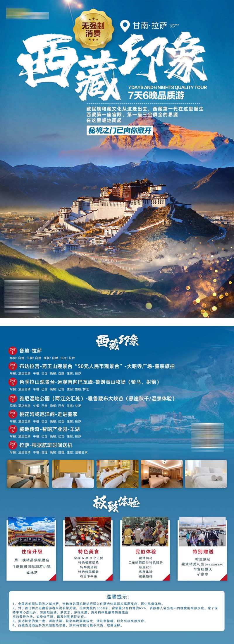 西藏印象旅游景点宣传单-采灵感-cailinggan.com