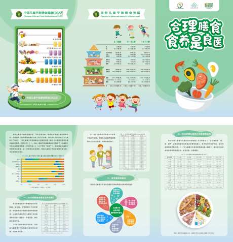 营养膳食三折页-采灵感-https://www.cailinggan.com/