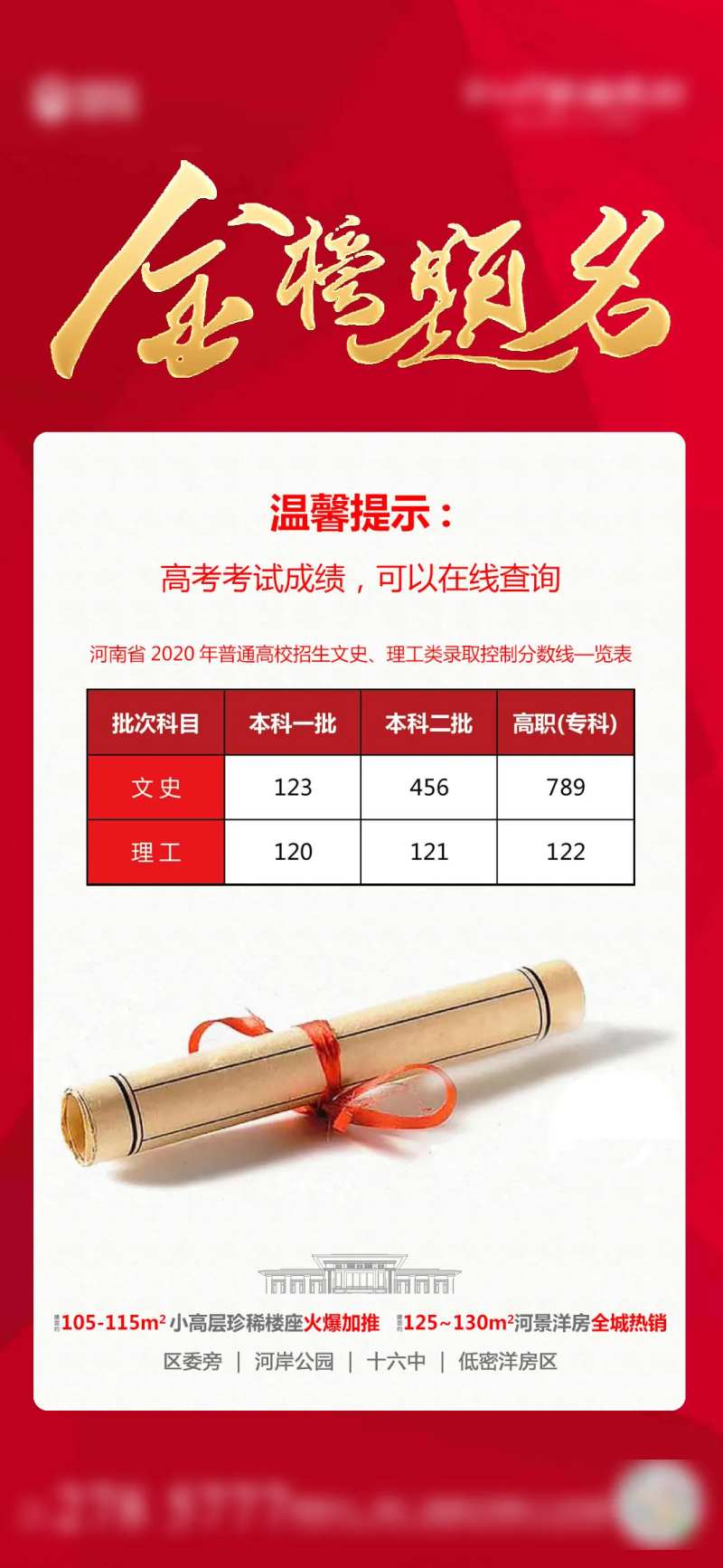 地产金榜题名高考海报-采灵感-cailinggan.com