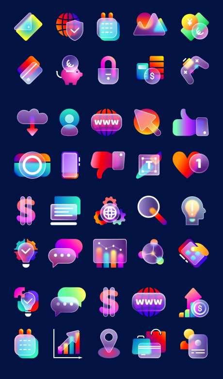 毛玻璃轻质感UI设计-采灵感-https://www.cailinggan.com/