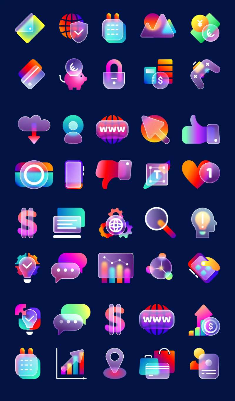 毛玻璃轻质感UI设计-采灵感-cailinggan.com