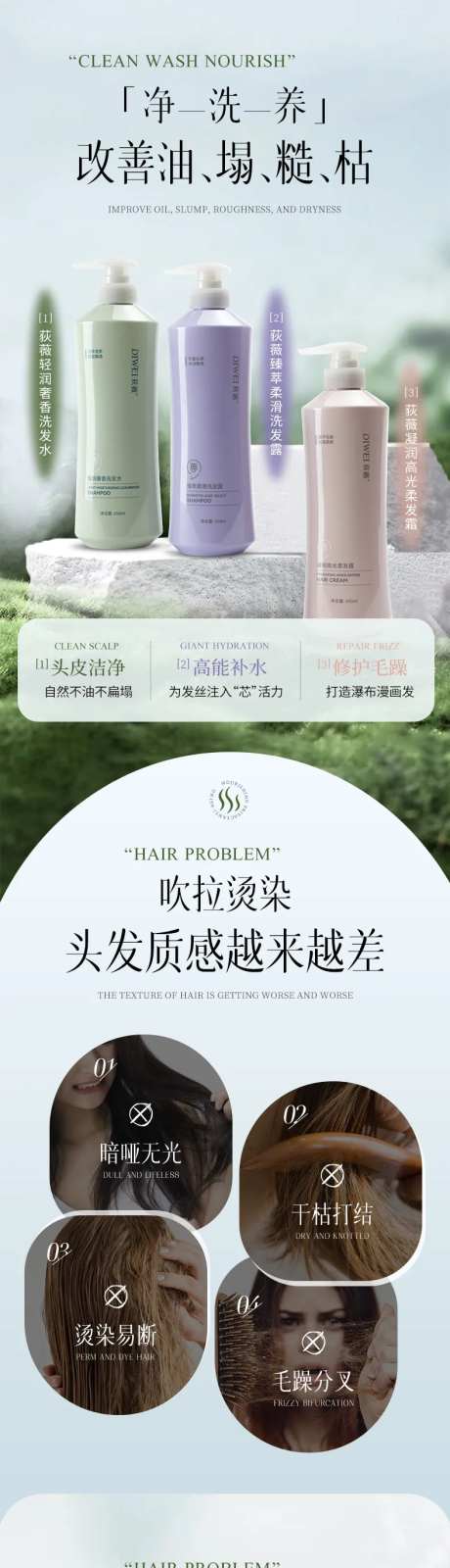 电商洗护套组详情页长图-采灵感-https://www.cailinggan.com/