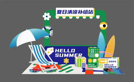 夏日清凉补给站美陈-采灵感-https://www.cailinggan.com/