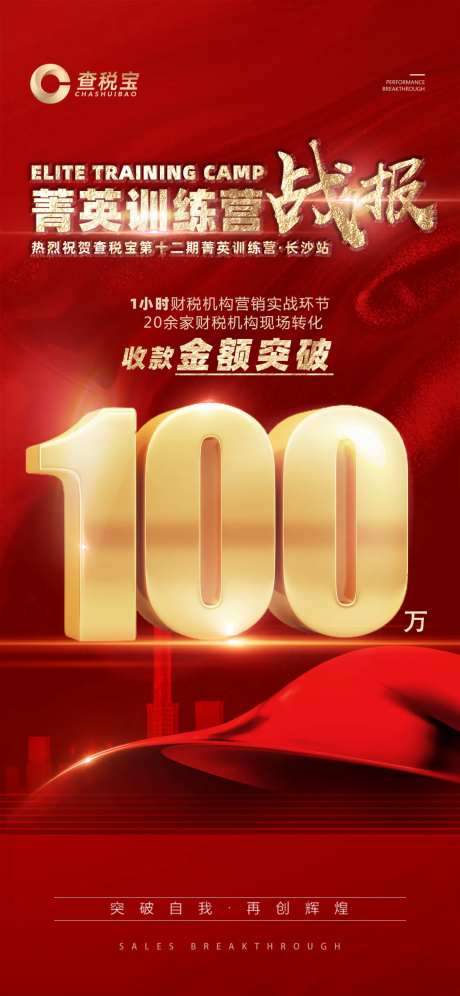 喜报红金海报-采灵感-https://www.cailinggan.com/