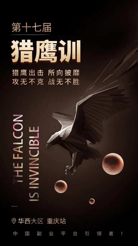 第十七届猎鹰训海报-采灵感-https://www.cailinggan.com/