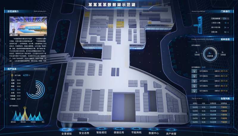 智慧大楼可视化平台设计-采灵感-cailinggan.com