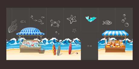 文旅度假海鲜商铺包装-采灵感-https://www.cailinggan.com/