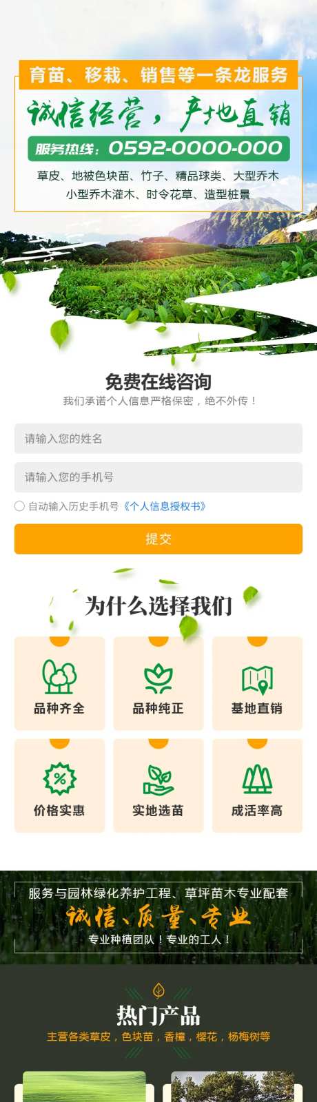 苗木种植长图专题设计-采灵感-https://www.cailinggan.com/
