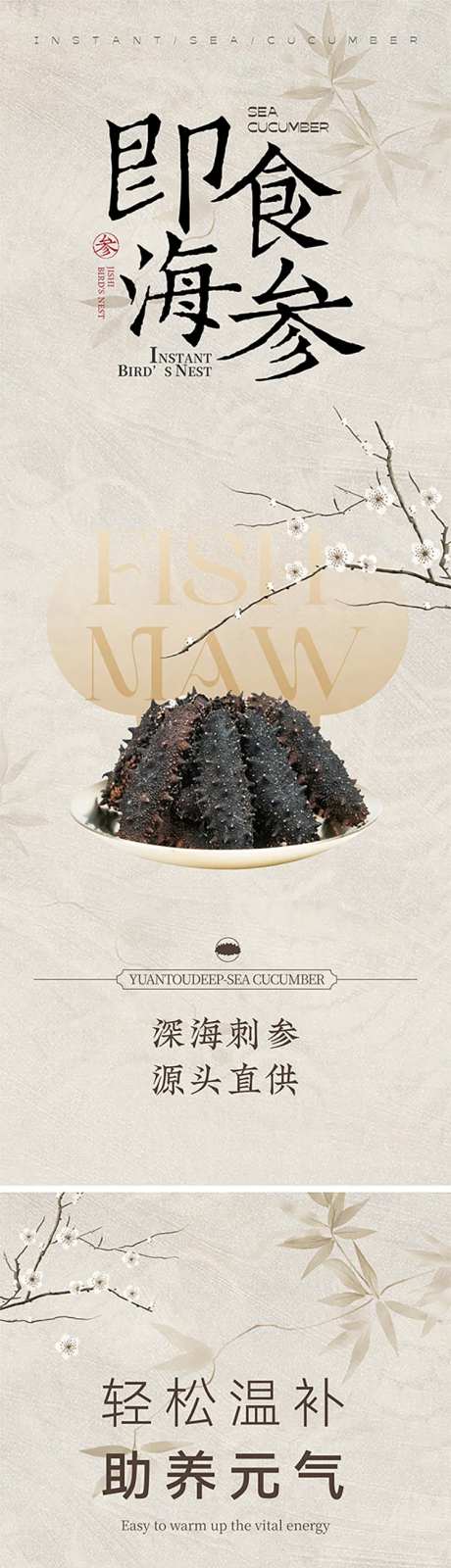 海参阿胶宣传海报-采灵感-https://www.cailinggan.com/