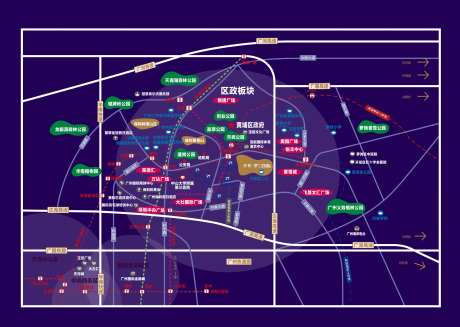 广州黄埔区位图设计-采灵感-https://www.cailinggan.com/