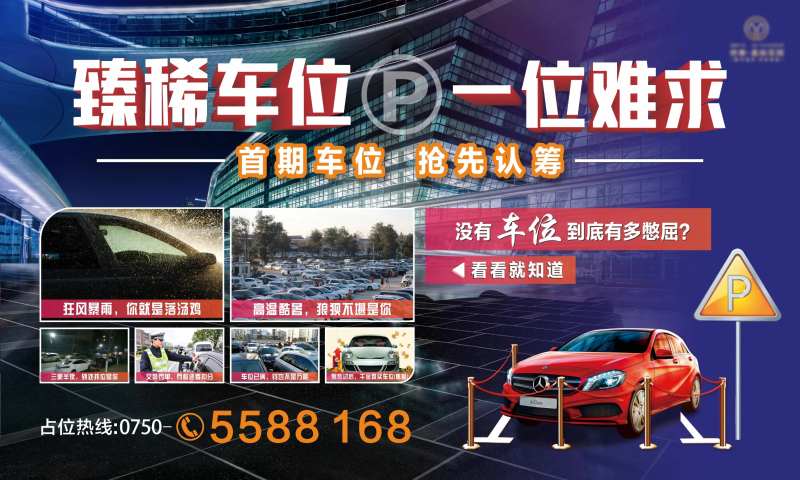 臻稀车位认筹海报-采灵感-cailinggan.com