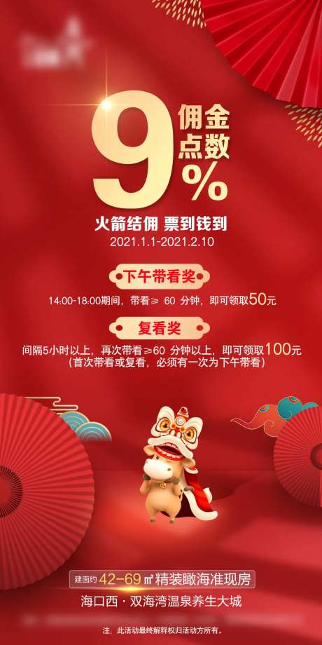 房地产热销政策海报-采灵感-cailinggan.com