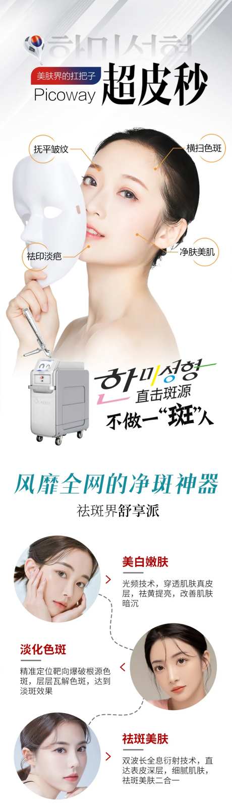 医美活动微针仪器线条海报-采灵感-https://www.cailinggan.com/