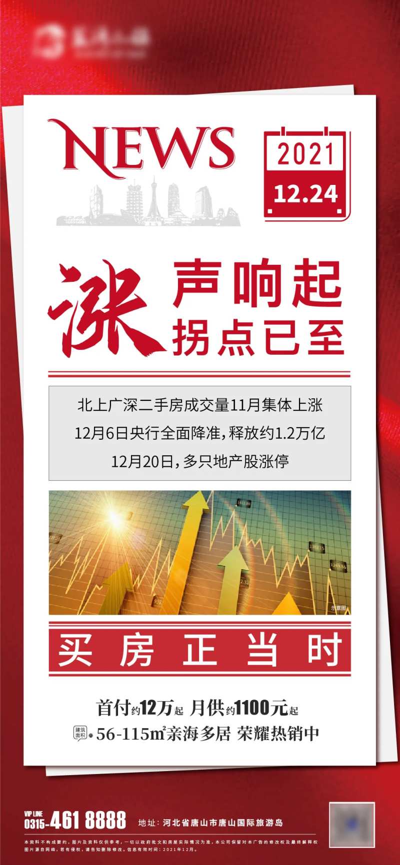 红利利好新闻海报-采灵感-cailinggan.com