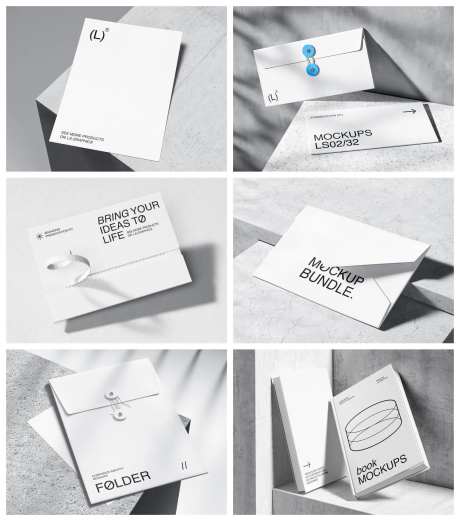 信纸包装盒包装样机-采灵感-https://www.cailinggan.com/