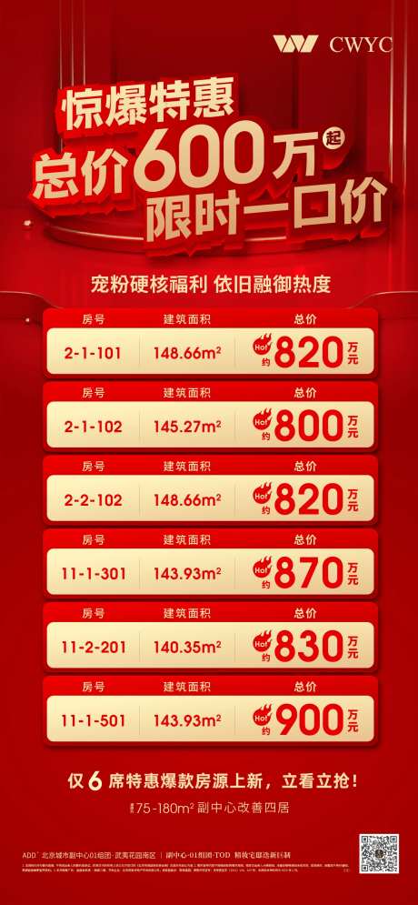 特惠房海报 -采灵感-https://www.cailinggan.com/