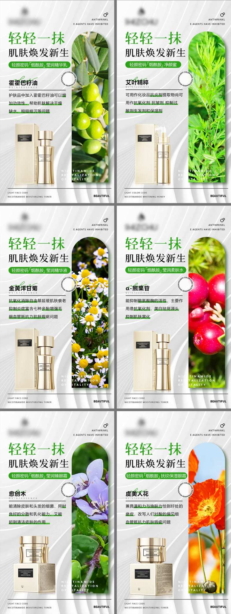 医美成分图系列海报-采灵感-cailinggan.com