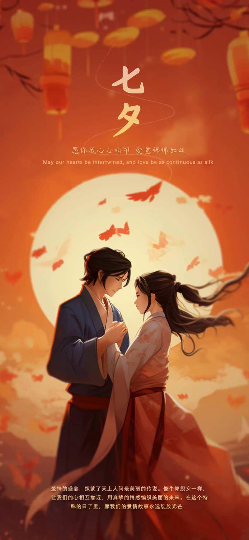 七夕节海报-采灵感-cailinggan.com