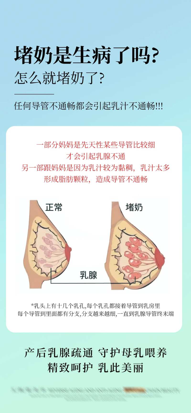 堵奶通乳乳腺修复海报-采灵感-cailinggan.com