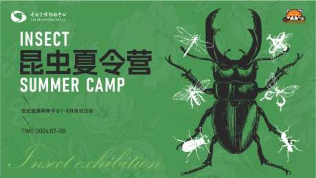昆虫夏令营活动主kv背景板-采灵感-https://www.cailinggan.com/