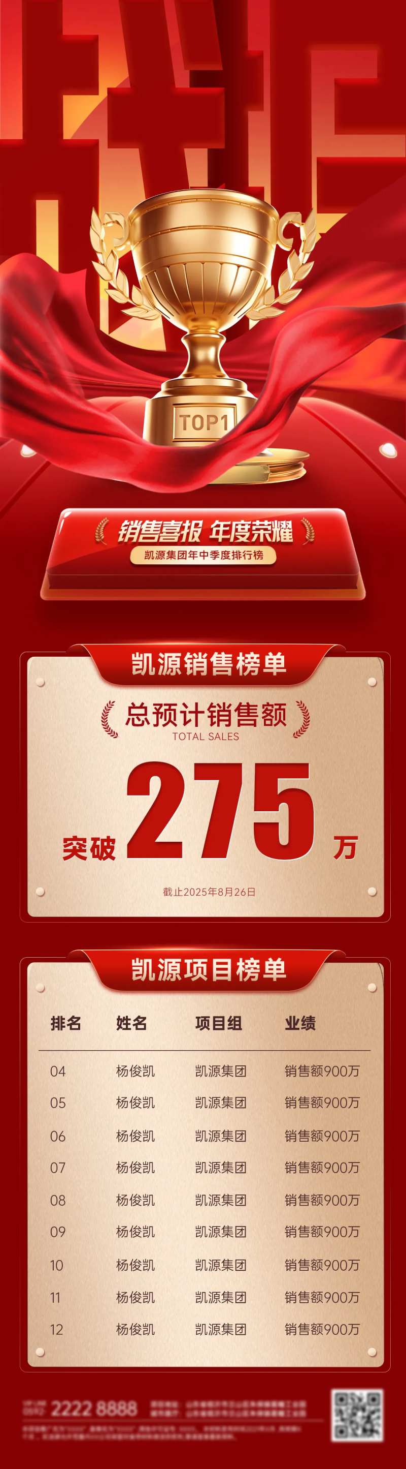 喜报战报捷报排行榜业绩榜单销售海报-采灵感-cailinggan.com