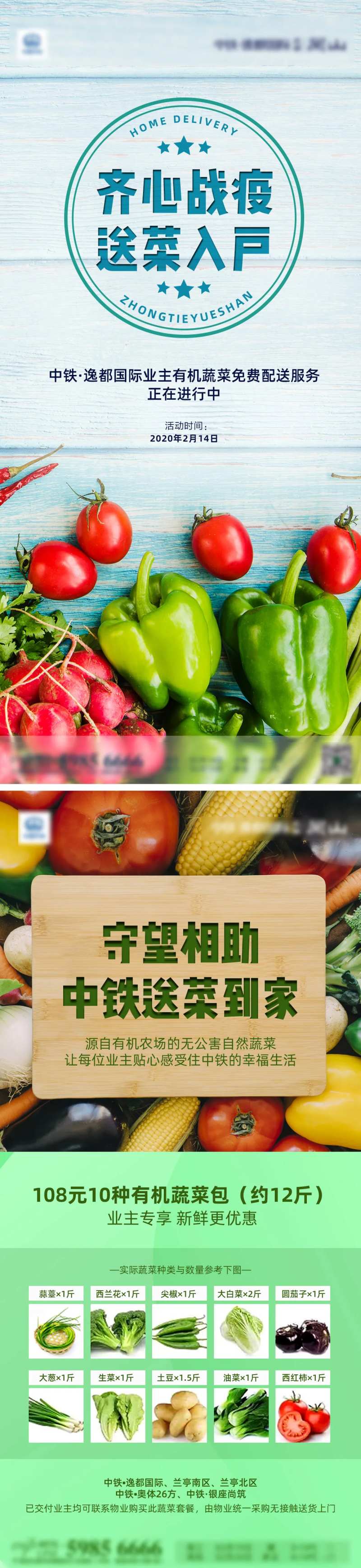 送菜入户海报-采灵感-cailinggan.com