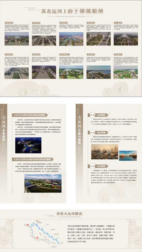 文化墙大运河历史展板-采灵感-https://www.cailinggan.com/