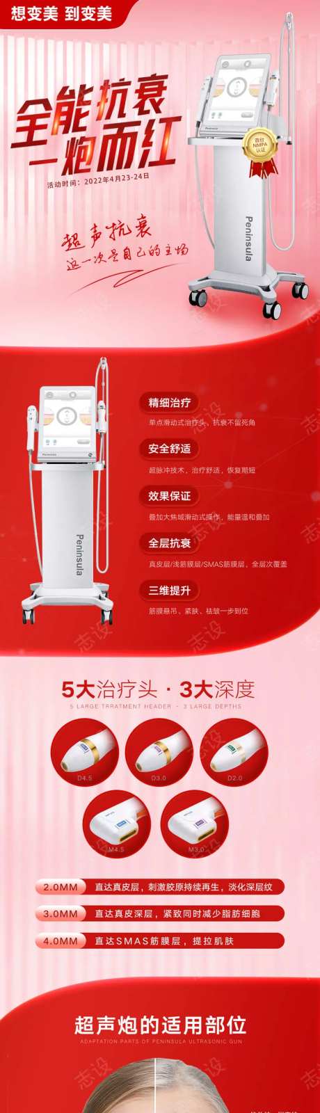 医美全能抗衰长图海报-采灵感-https://www.cailinggan.com/