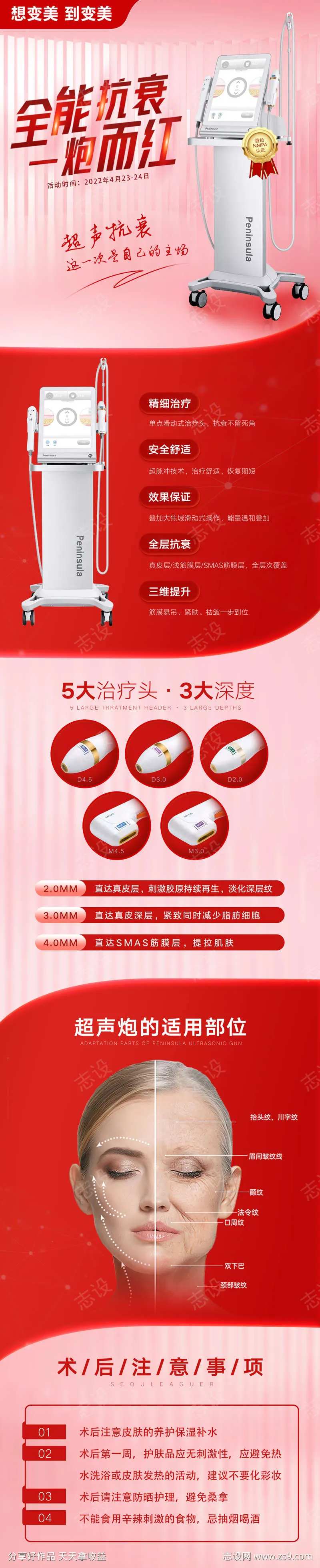 医美全能抗衰长图海报-采灵感-cailinggan.com