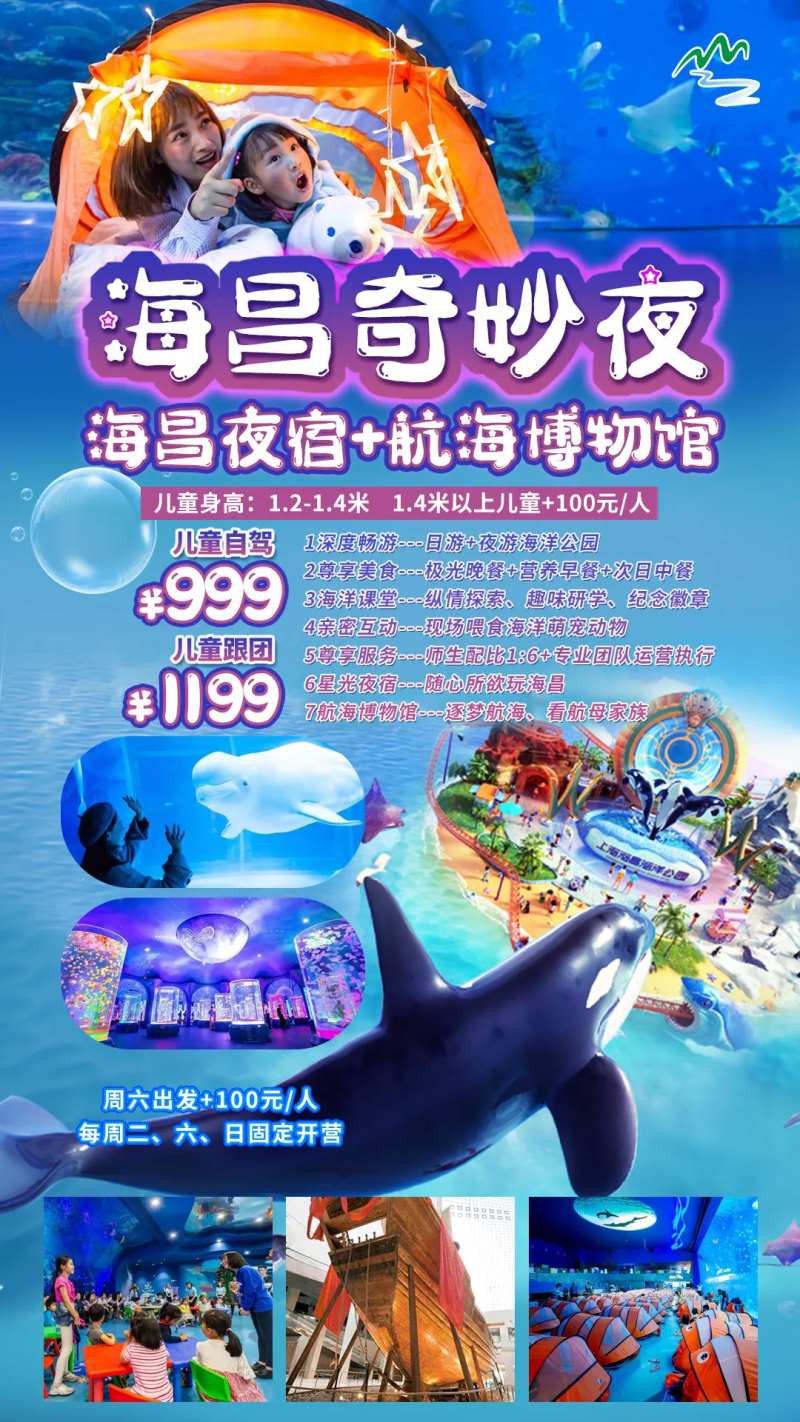 上海海昌夜宿奇妙夜海报-采灵感-cailinggan.com