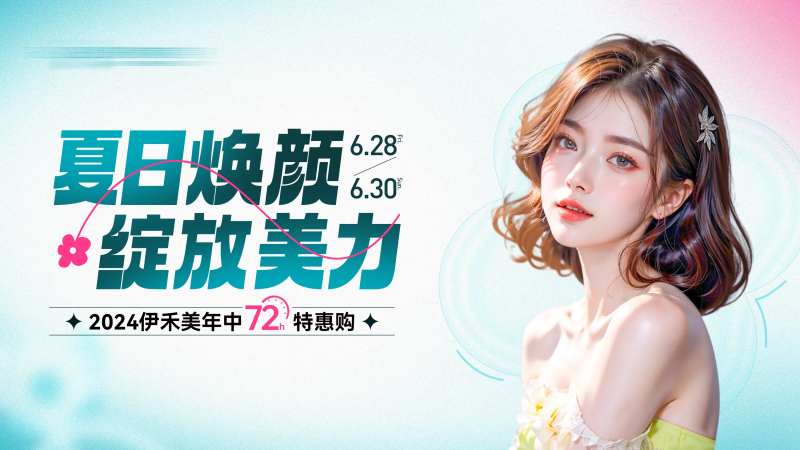 医美年中促销活动主画面-采灵感-cailinggan.com