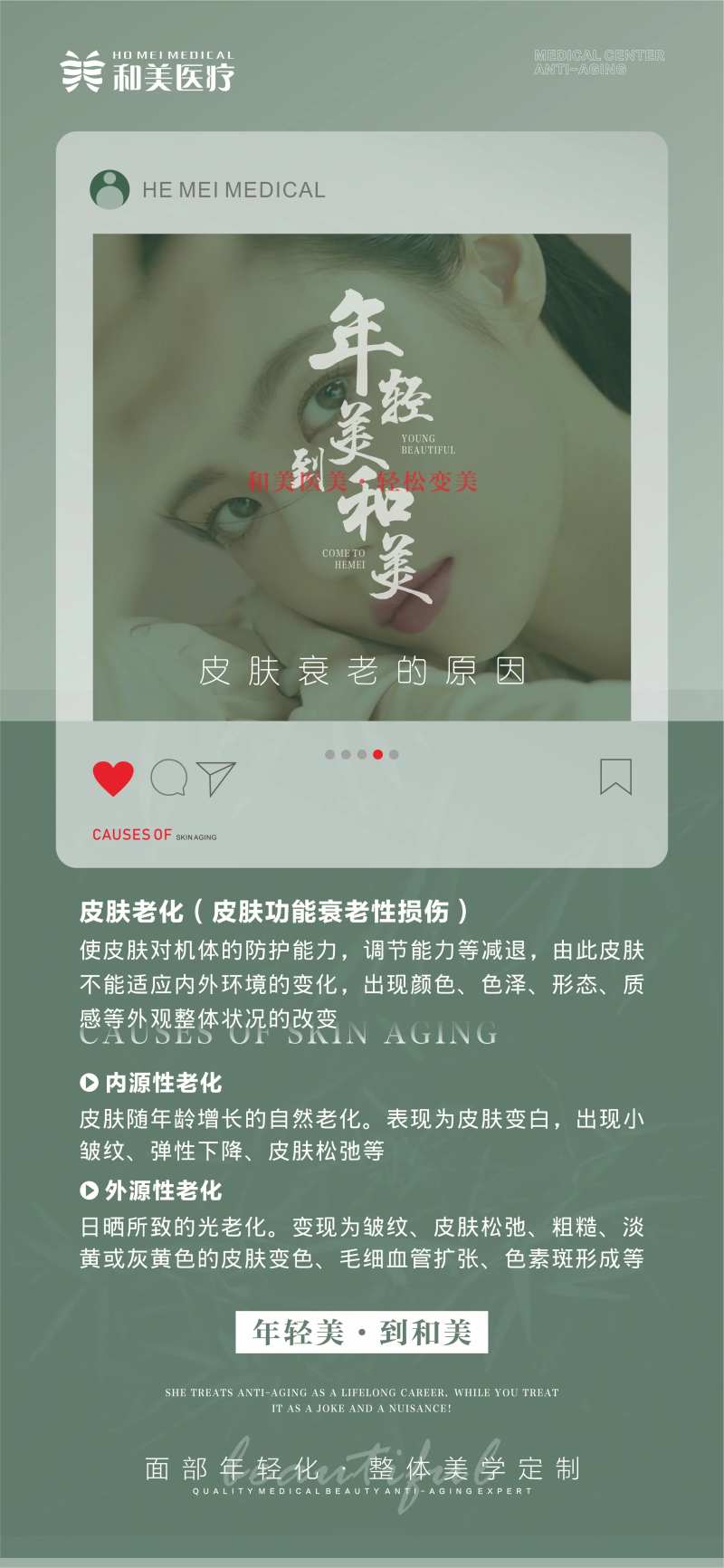 皮肤衰老的原因科普海报-采灵感-cailinggan.com