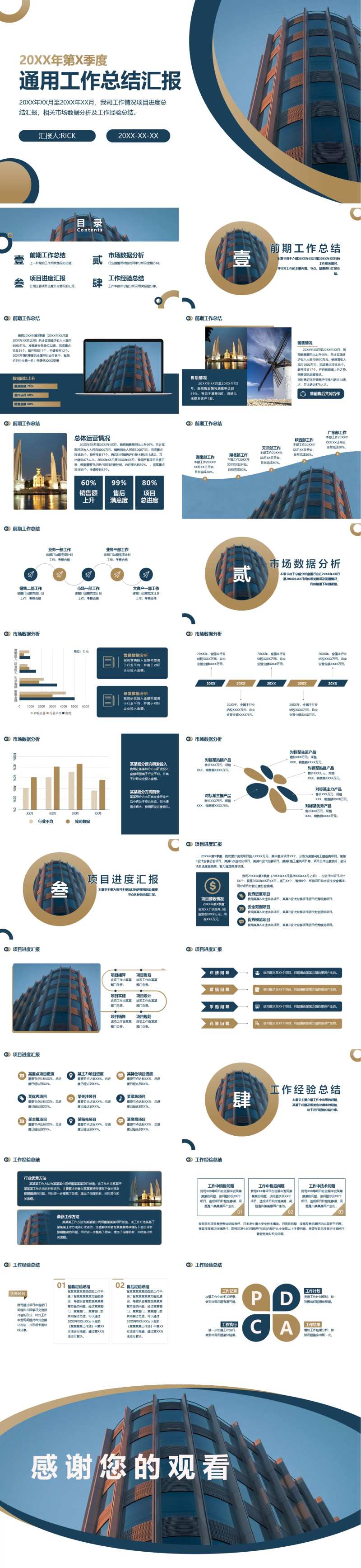 通用工作总结汇报PPT-采灵感-cailinggan.com