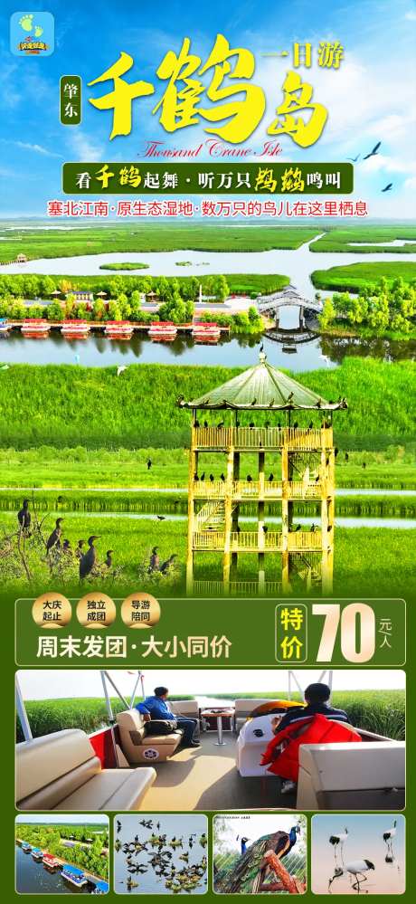 肇东千鹤岛海报-采灵感-https://www.cailinggan.com/