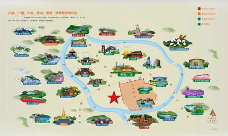 旅游资源景点园区导视图-采灵感-https://www.cailinggan.com/