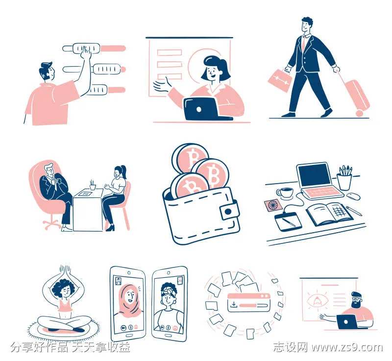 插画人物场景-采灵感-cailinggan.com