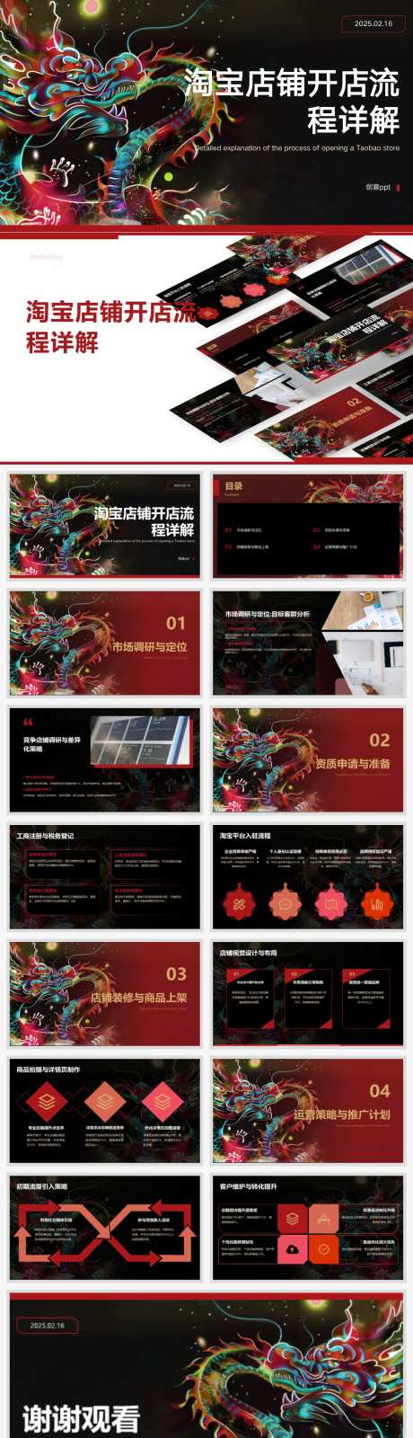 淘宝店铺开店流程详解ppt-采灵感-https://www.cailinggan.com/