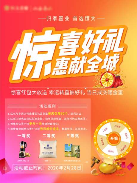 地产大转盘活动说明展板-采灵感-https://www.cailinggan.com/
