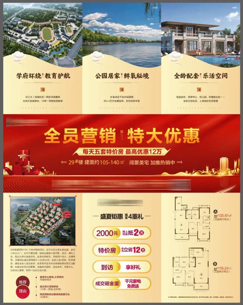 地产全员营销三宫格-采灵感-cailinggan.com