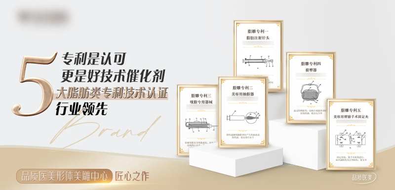 医美形体五大专利海报-采灵感-cailinggan.com