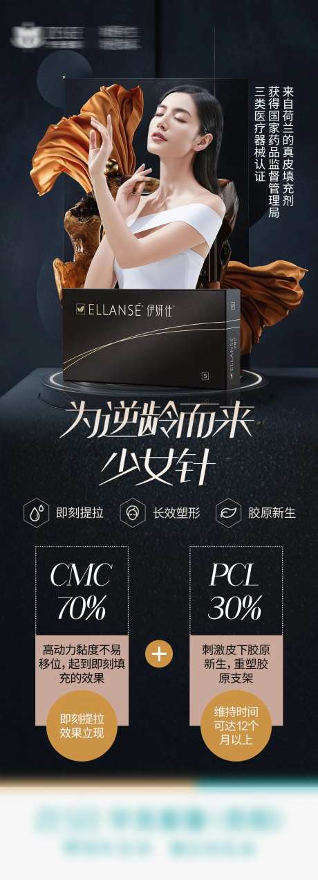 医美伊妍仕少女针海报-采灵感-https://www.cailinggan.com/