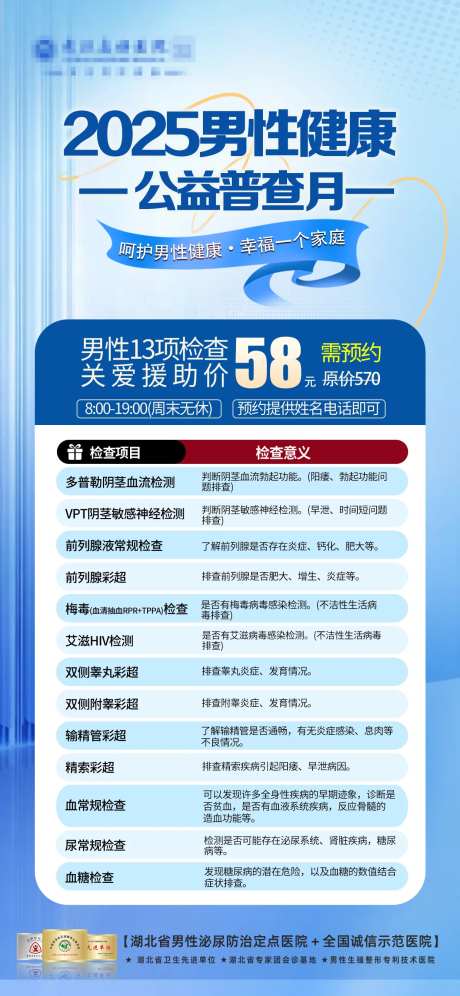 2025男性健康公益普查促销海报-采灵感-https://www.cailinggan.com/