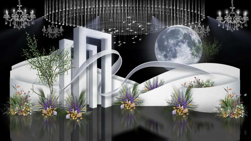 水晶婚礼效果图-采灵感-cailinggan.com