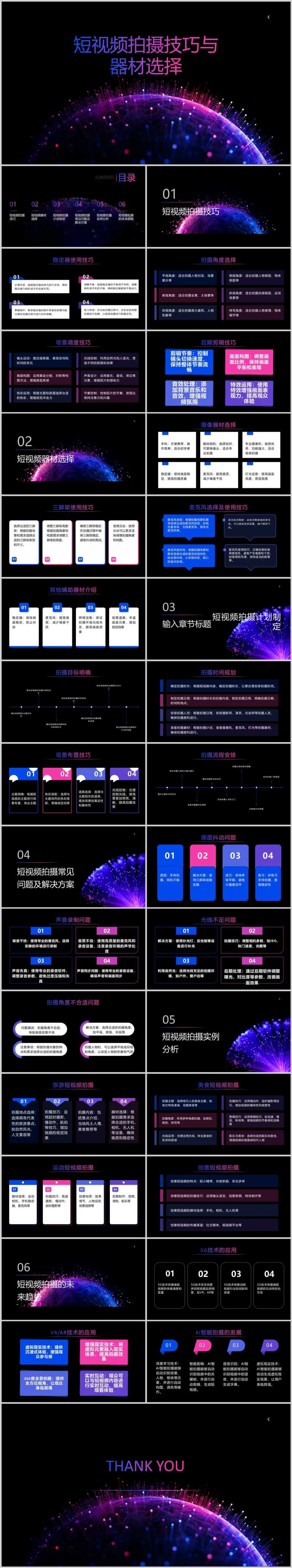 短视频拍摄技巧与器材选择PPT-采灵感-cailinggan.com