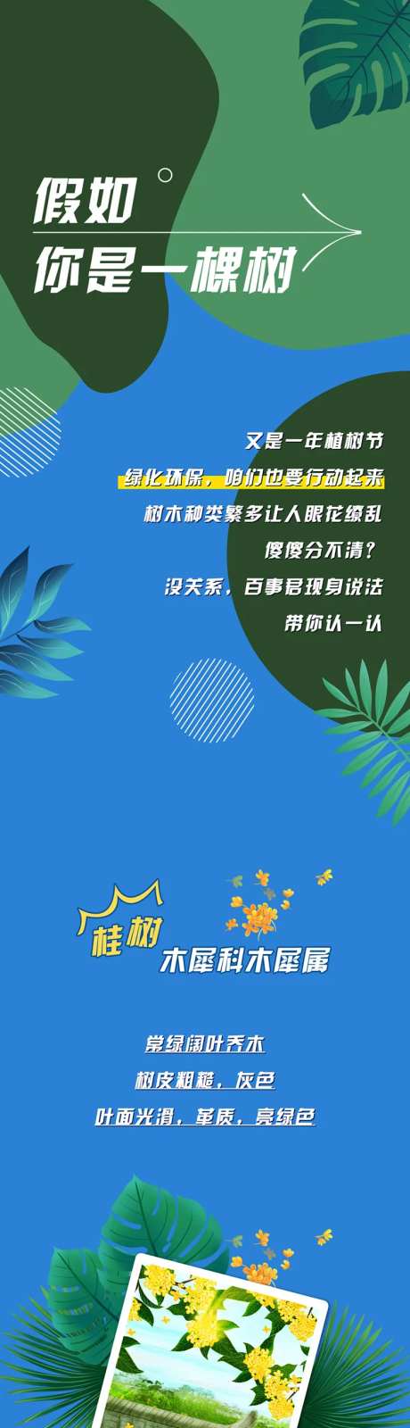 植树节种树插画长图海报-采灵感-https://www.cailinggan.com/